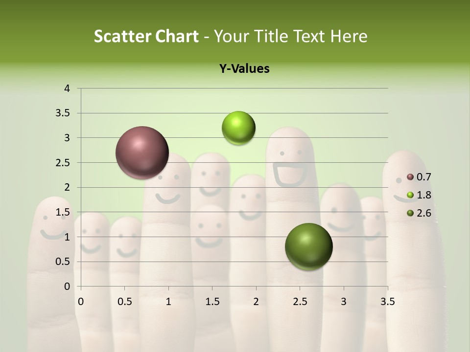 Finger Male Green PowerPoint Template