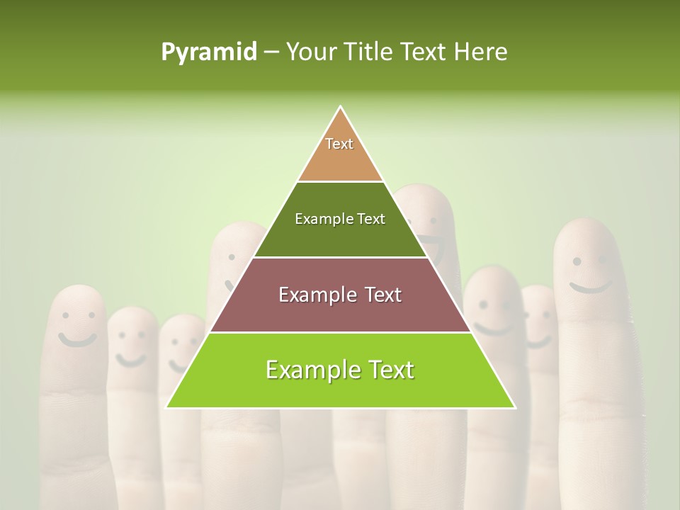 Finger Male Green PowerPoint Template