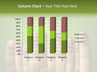 Finger Male Green PowerPoint Template