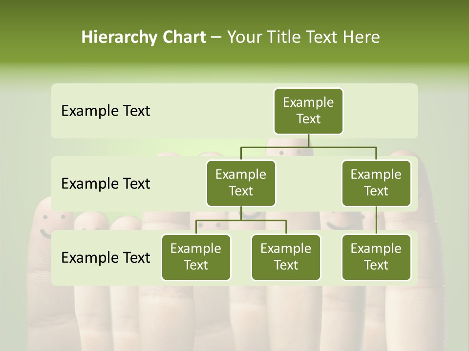 Finger Male Green PowerPoint Template