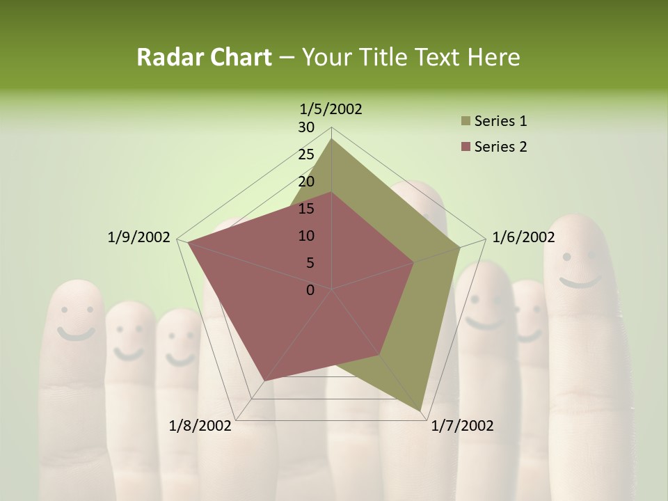 Finger Male Green PowerPoint Template