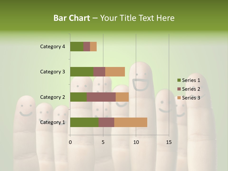 Finger Male Green PowerPoint Template