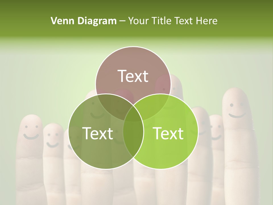 Finger Male Green PowerPoint Template