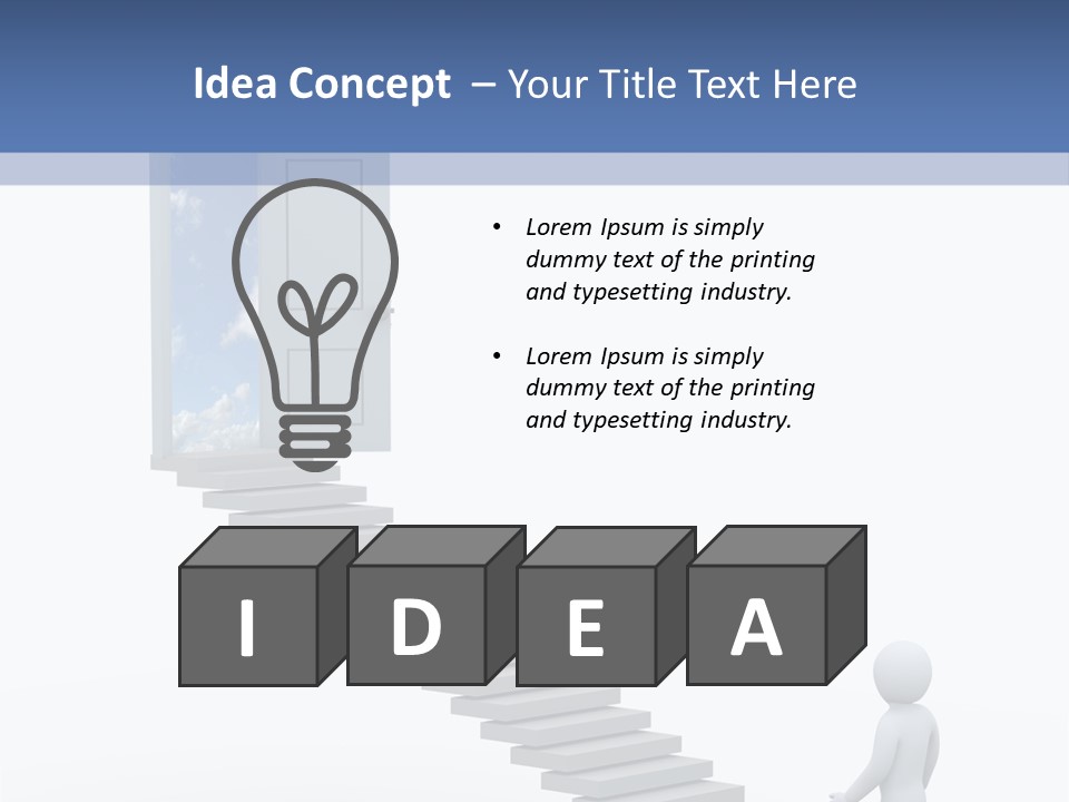 Illusion Idea Open PowerPoint Template
