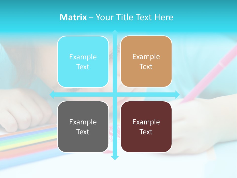 Caucasian Closeup Elementary PowerPoint Template