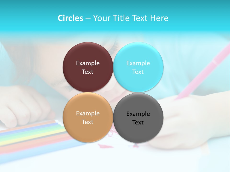 Caucasian Closeup Elementary PowerPoint Template