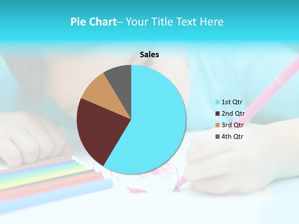 Caucasian Closeup Elementary PowerPoint Template