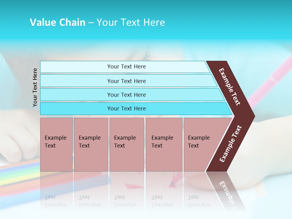 Caucasian Closeup Elementary PowerPoint Template