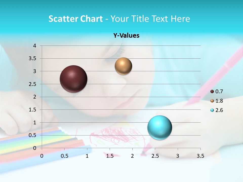 Caucasian Closeup Elementary PowerPoint Template