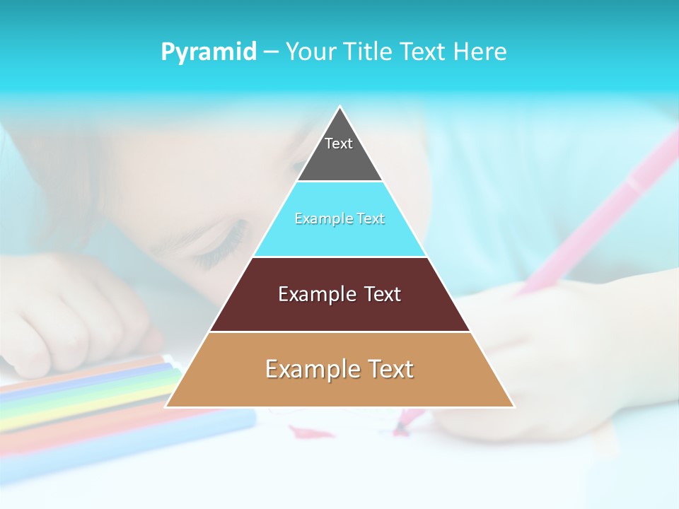 Caucasian Closeup Elementary PowerPoint Template