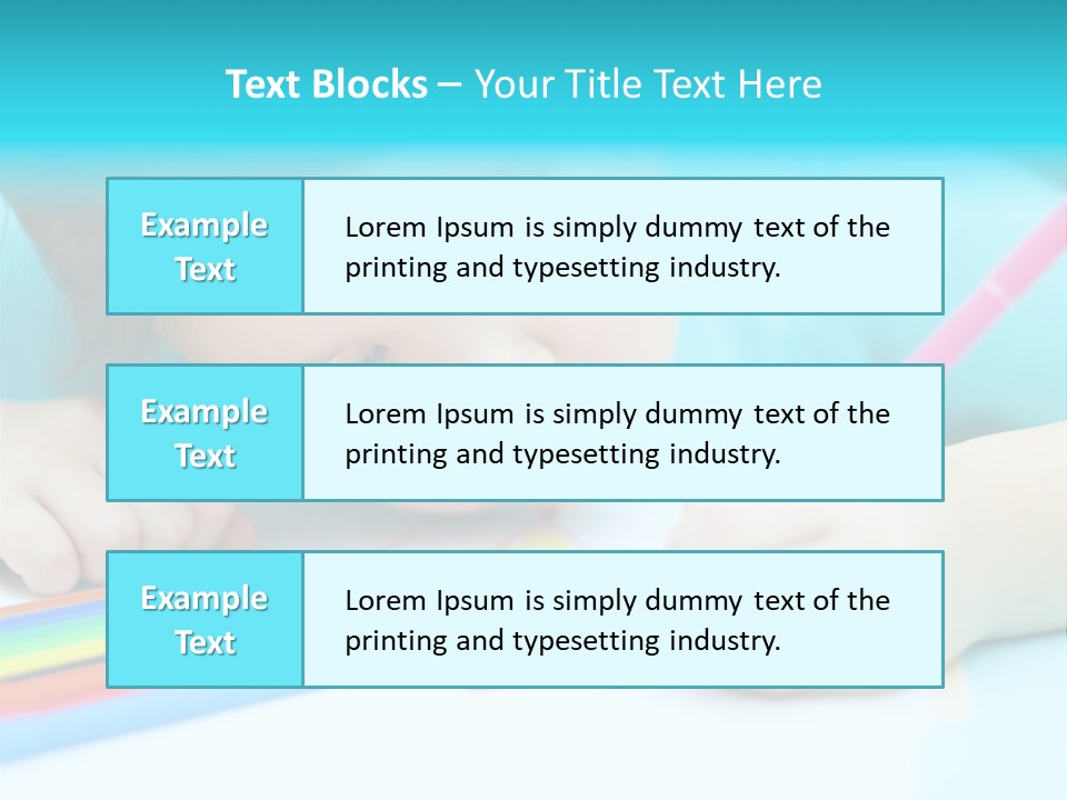 Caucasian Closeup Elementary PowerPoint Template