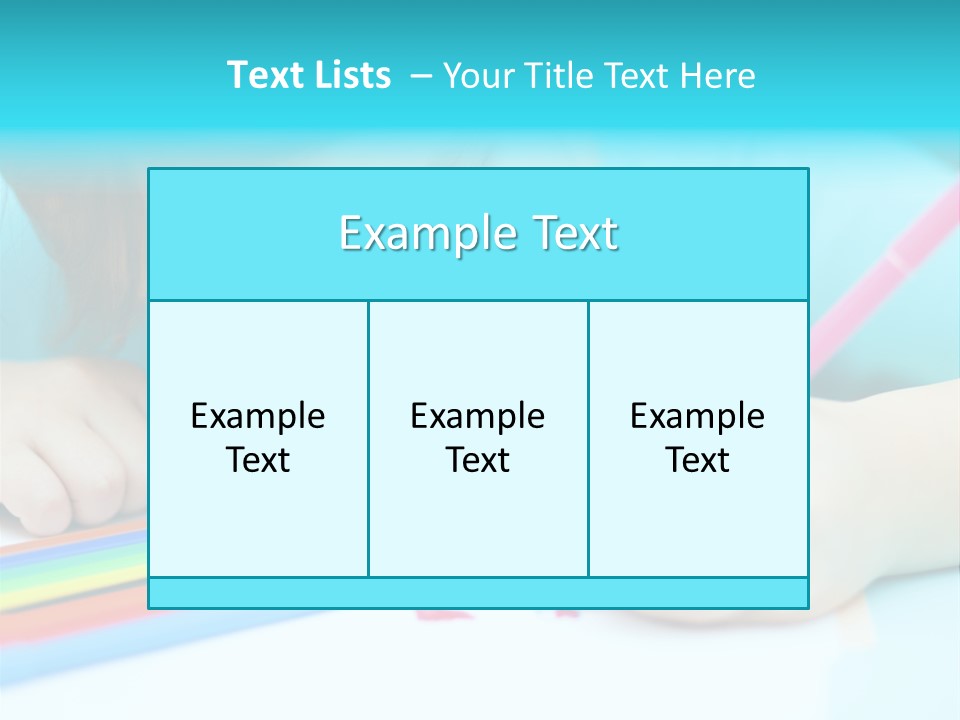 Caucasian Closeup Elementary PowerPoint Template