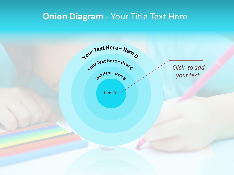 Caucasian Closeup Elementary PowerPoint Template