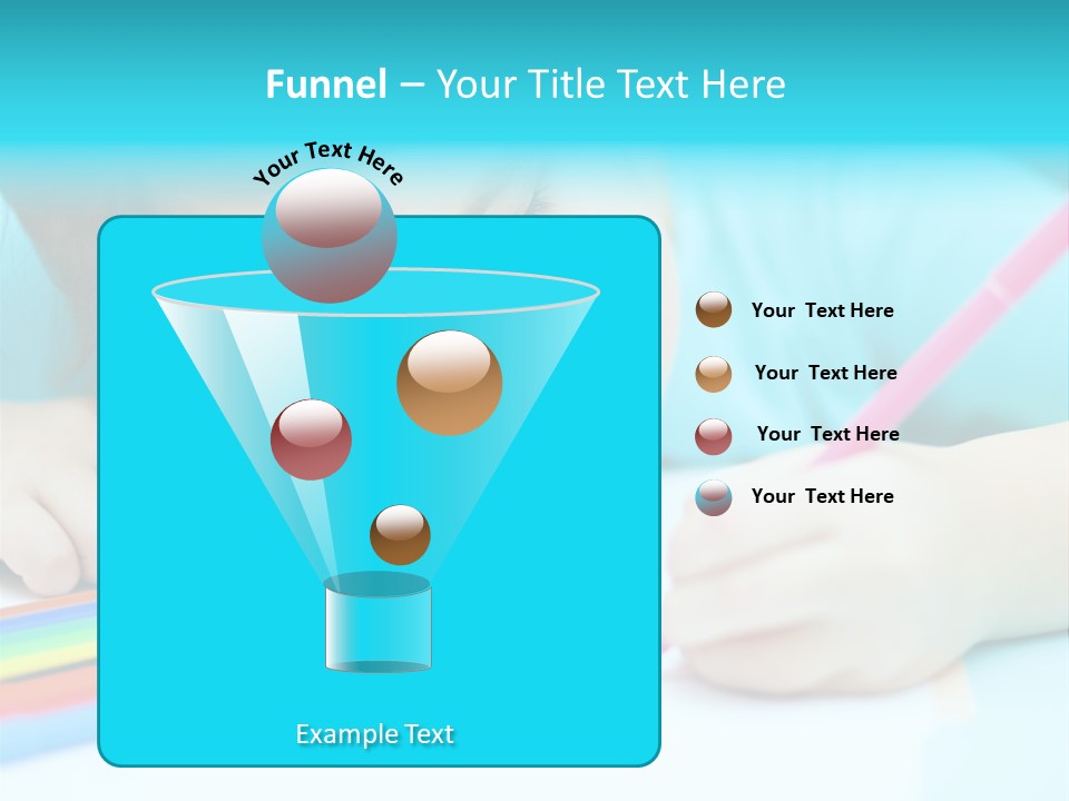 Caucasian Closeup Elementary PowerPoint Template