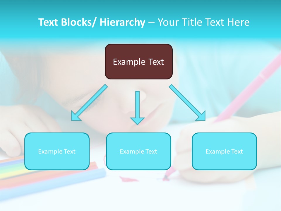 Caucasian Closeup Elementary PowerPoint Template