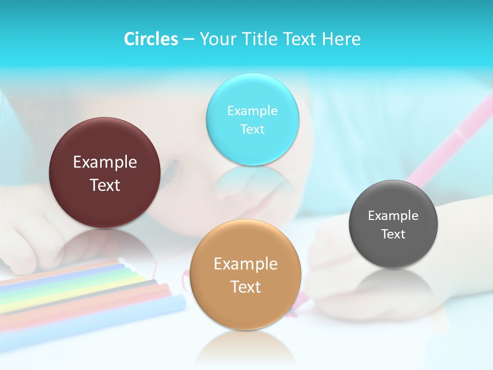 Caucasian Closeup Elementary PowerPoint Template