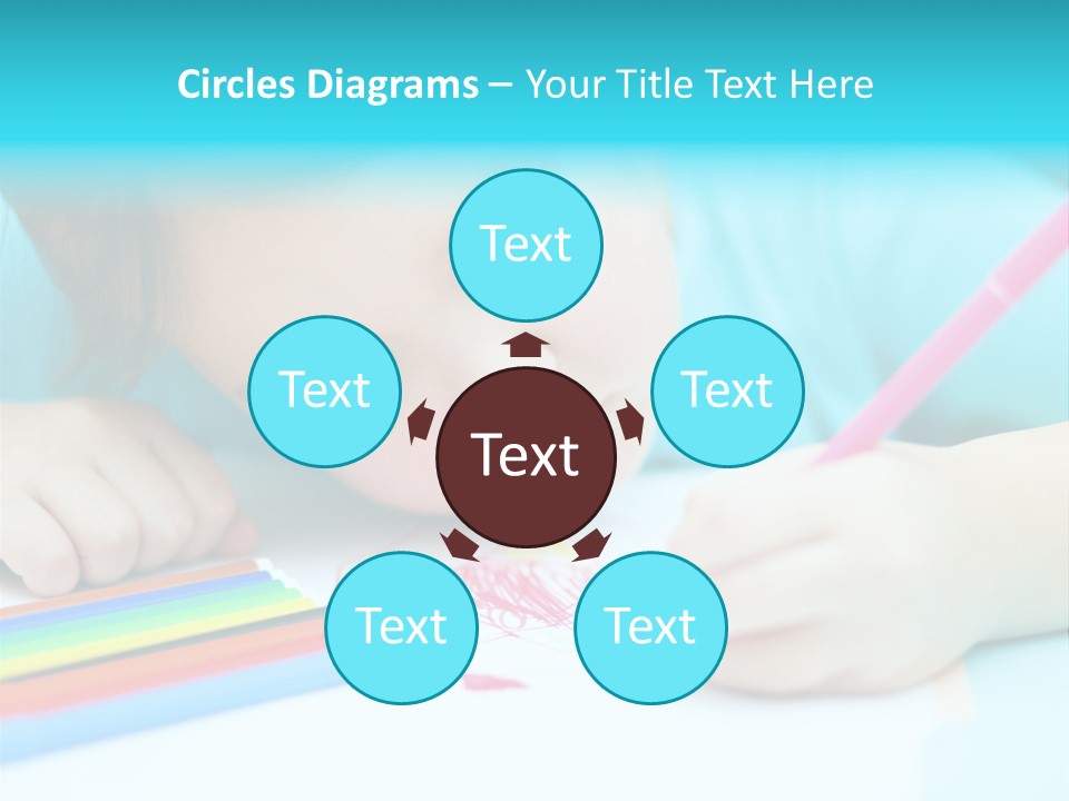 Caucasian Closeup Elementary PowerPoint Template