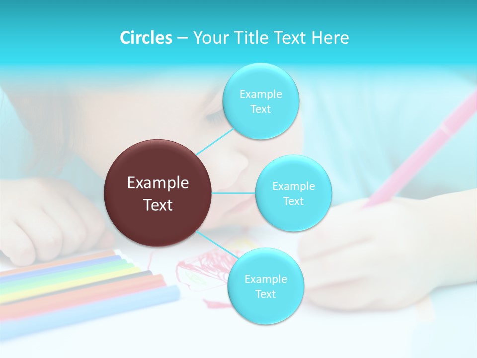 Caucasian Closeup Elementary PowerPoint Template