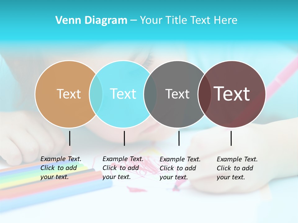 Caucasian Closeup Elementary PowerPoint Template