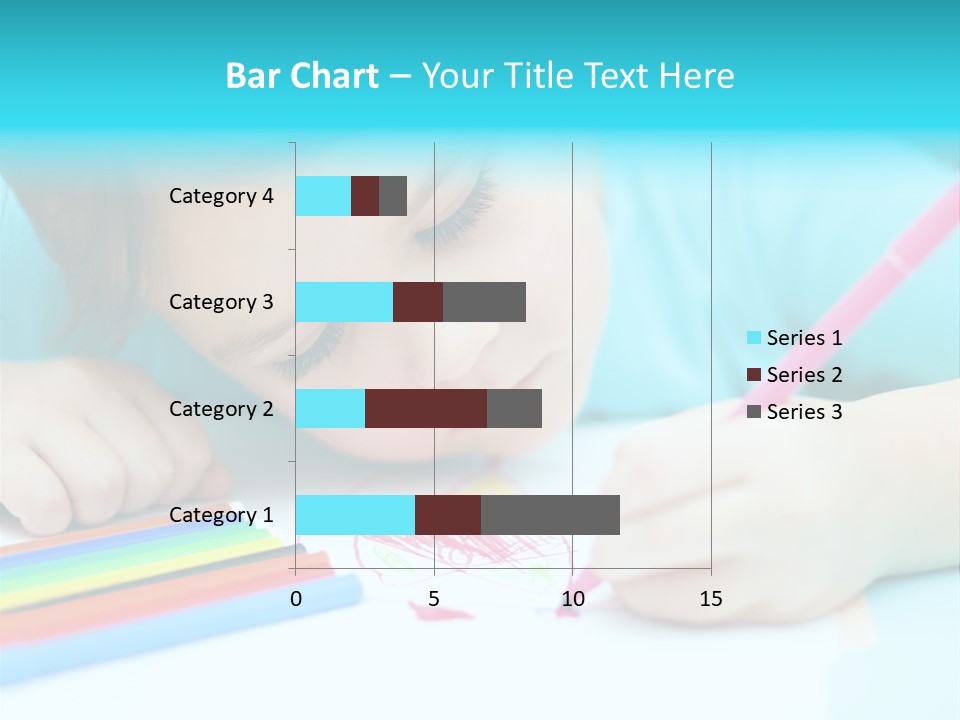 Caucasian Closeup Elementary PowerPoint Template