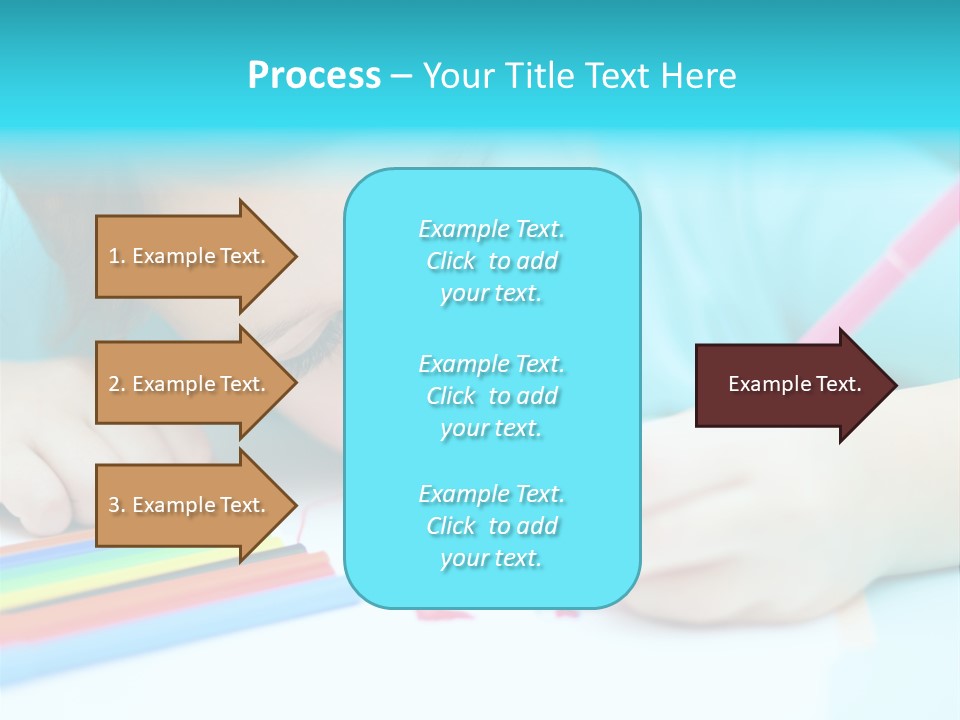 Caucasian Closeup Elementary PowerPoint Template