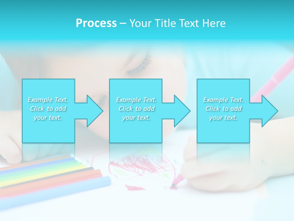 Caucasian Closeup Elementary PowerPoint Template