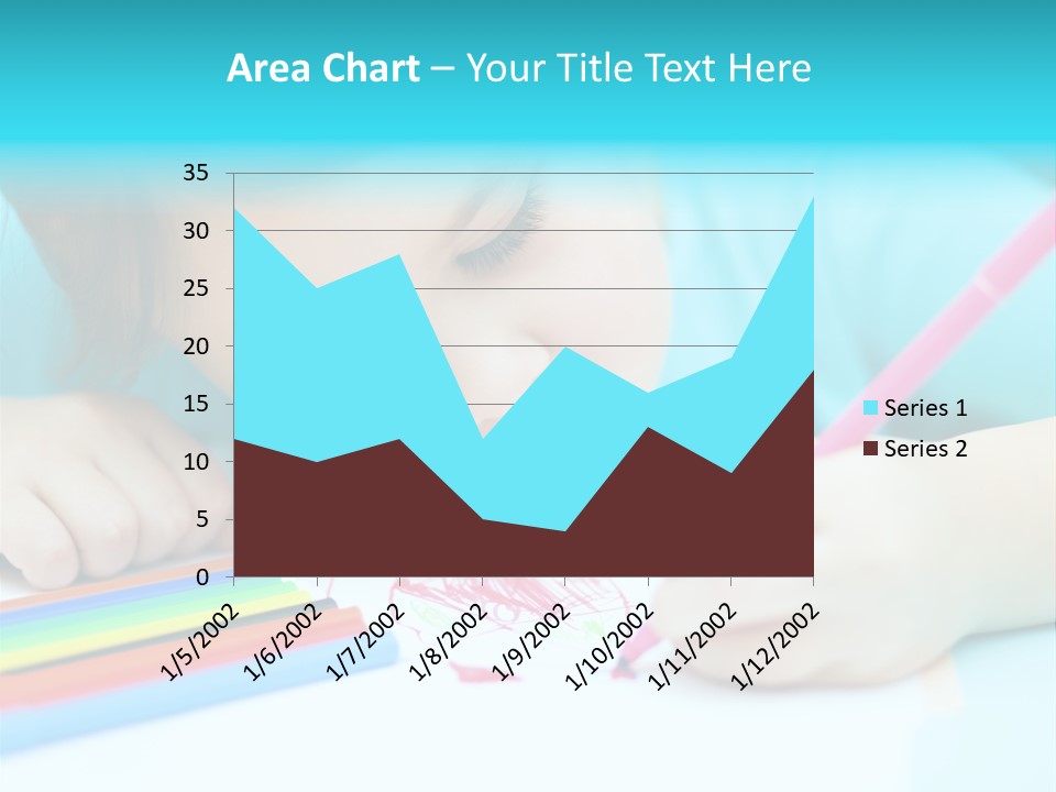 Caucasian Closeup Elementary PowerPoint Template