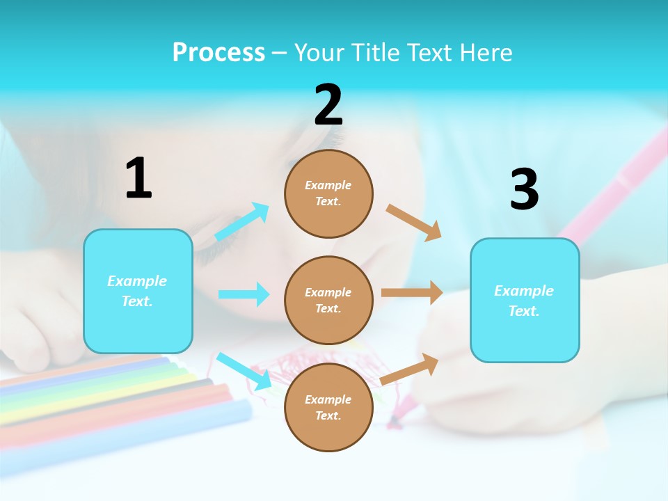 Caucasian Closeup Elementary PowerPoint Template