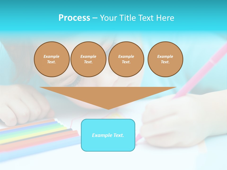 Caucasian Closeup Elementary PowerPoint Template