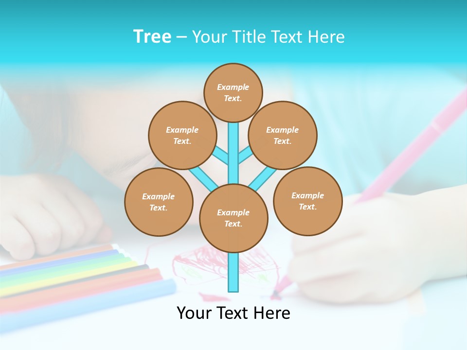 Caucasian Closeup Elementary PowerPoint Template