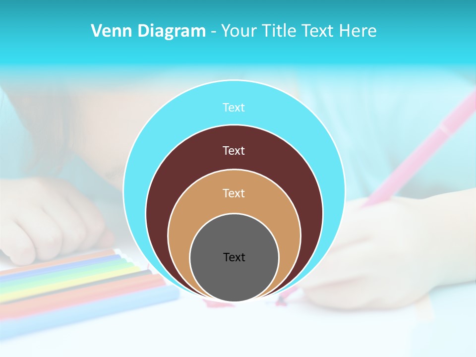 Caucasian Closeup Elementary PowerPoint Template