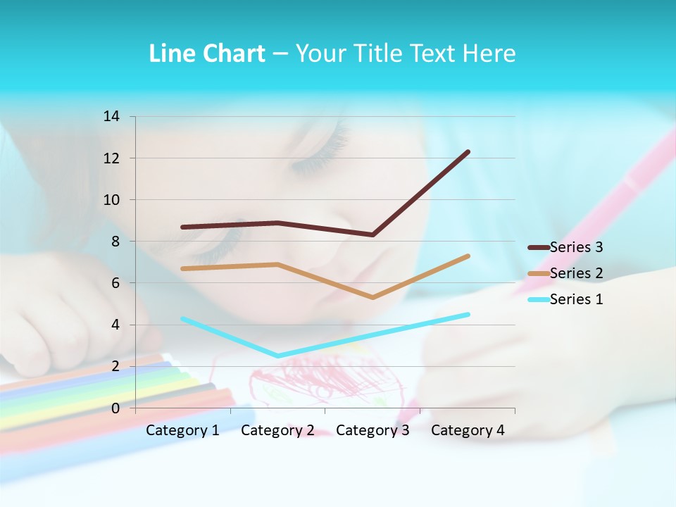 Caucasian Closeup Elementary PowerPoint Template