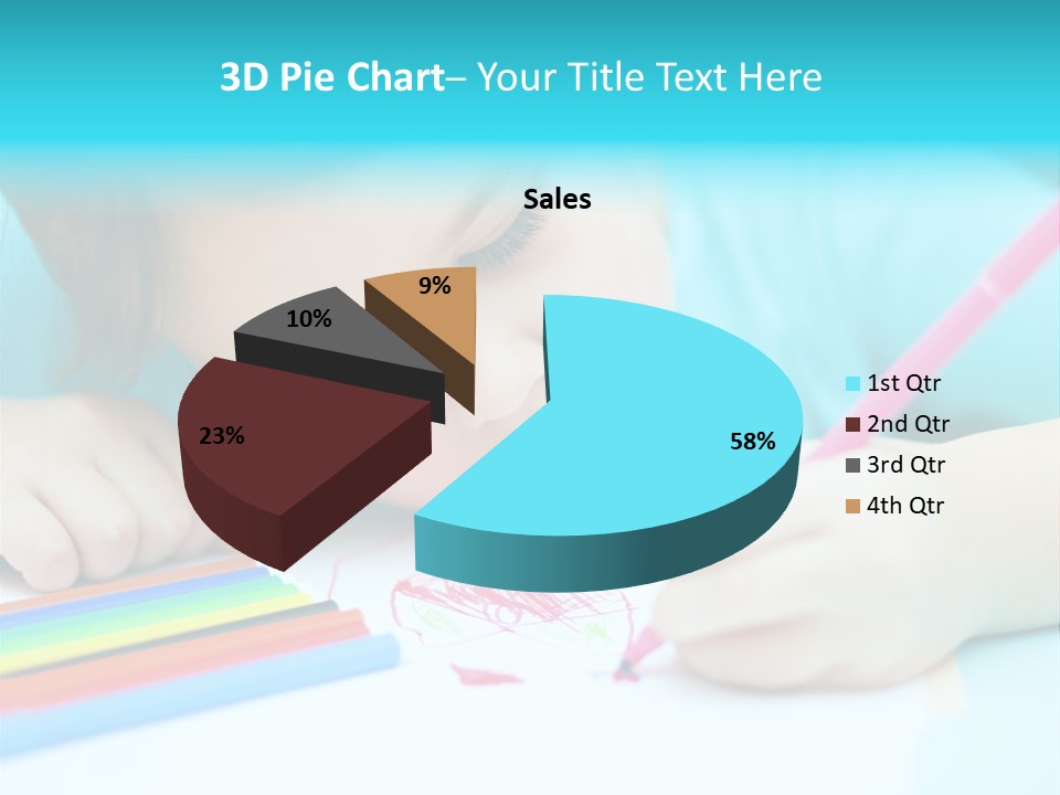 Caucasian Closeup Elementary PowerPoint Template