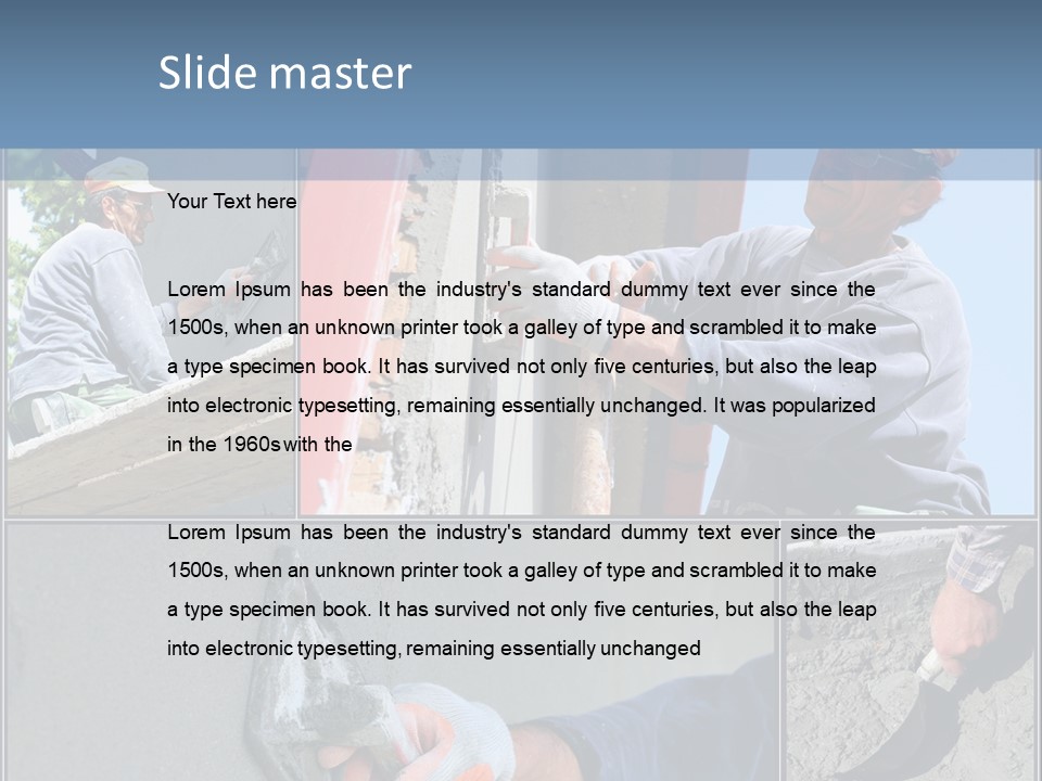 Trowel Tool Fix PowerPoint Template