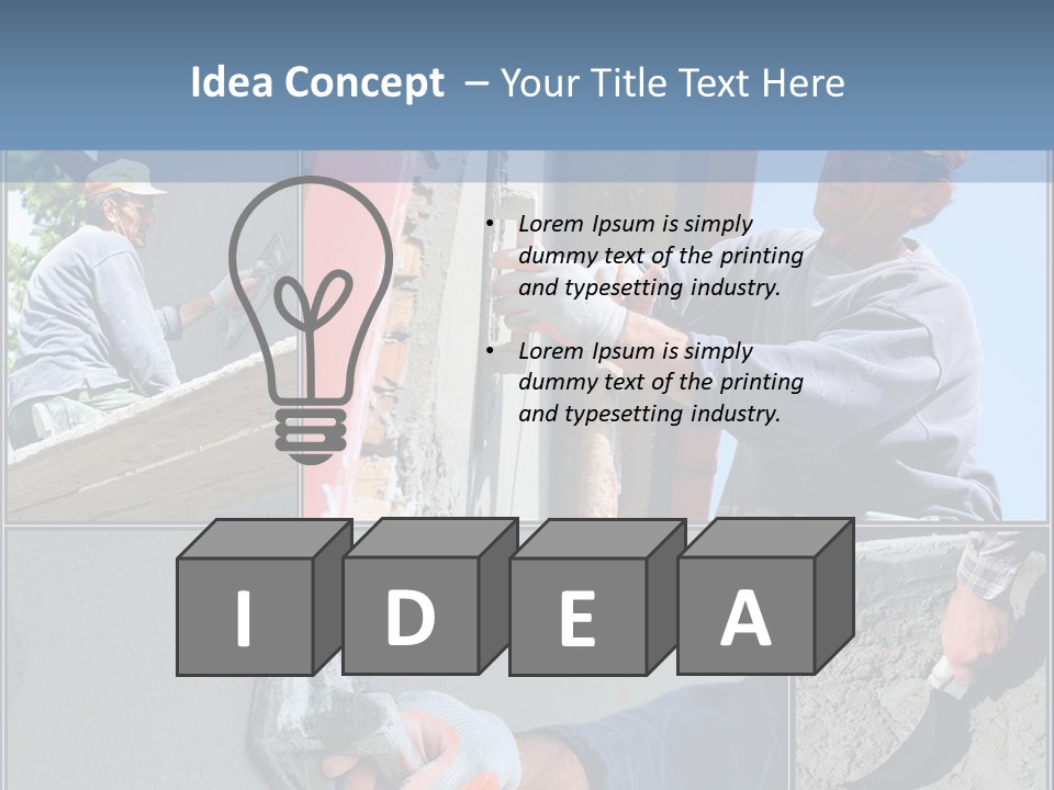 Trowel Tool Fix PowerPoint Template