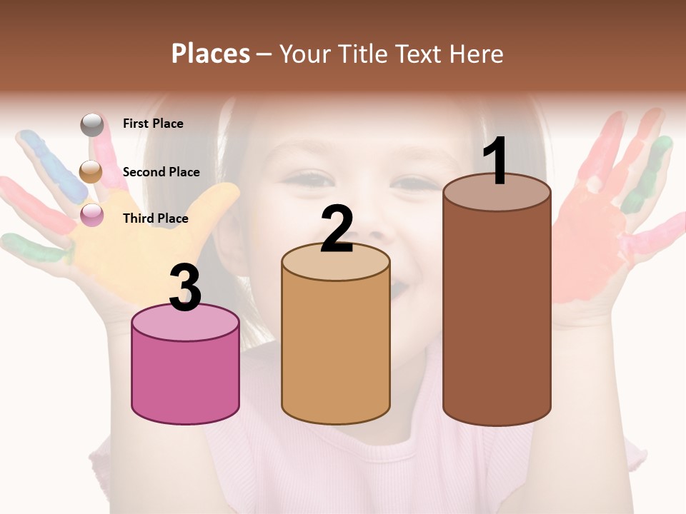 Watercolor Cutout Girl PowerPoint Template