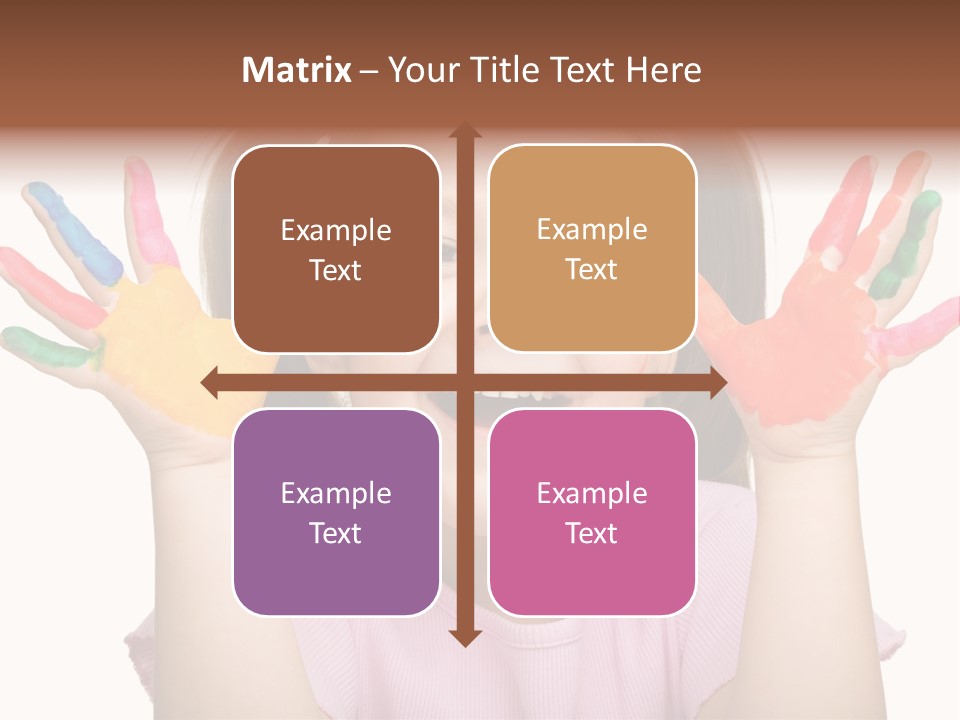 Watercolor Cutout Girl PowerPoint Template