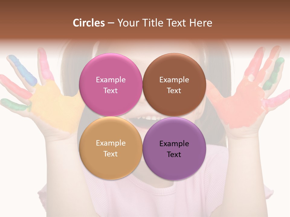 Watercolor Cutout Girl PowerPoint Template