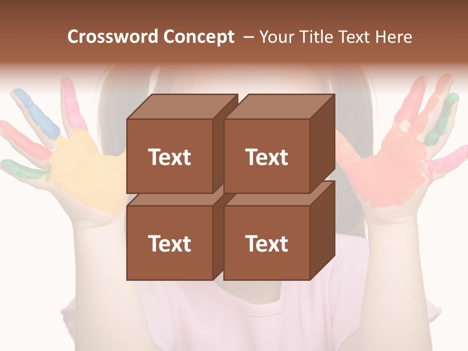 Watercolor Cutout Girl PowerPoint Template