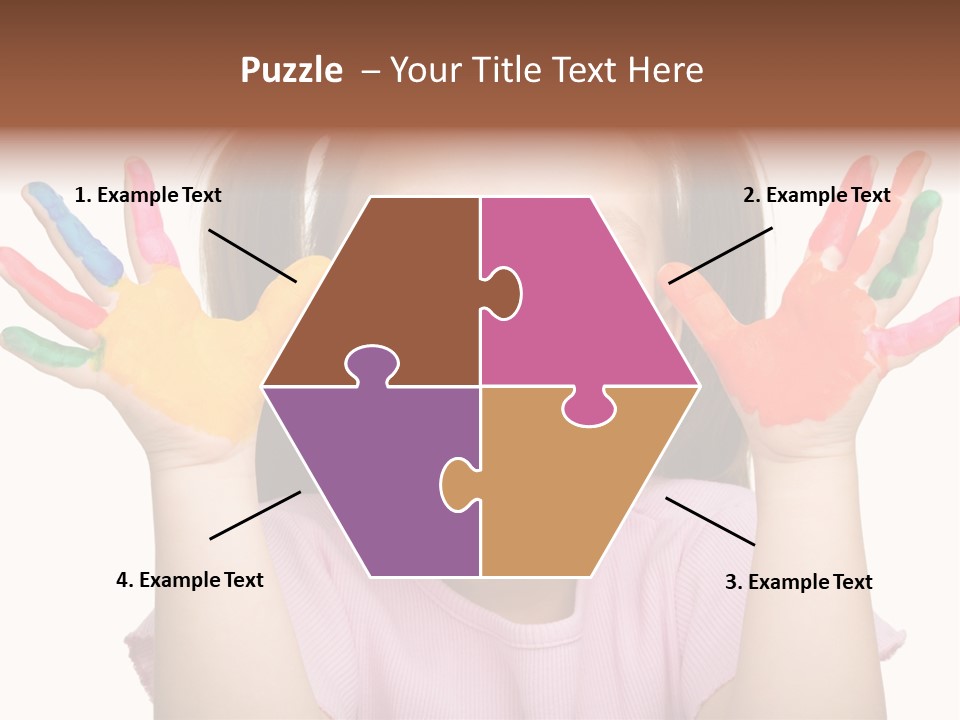 Watercolor Cutout Girl PowerPoint Template