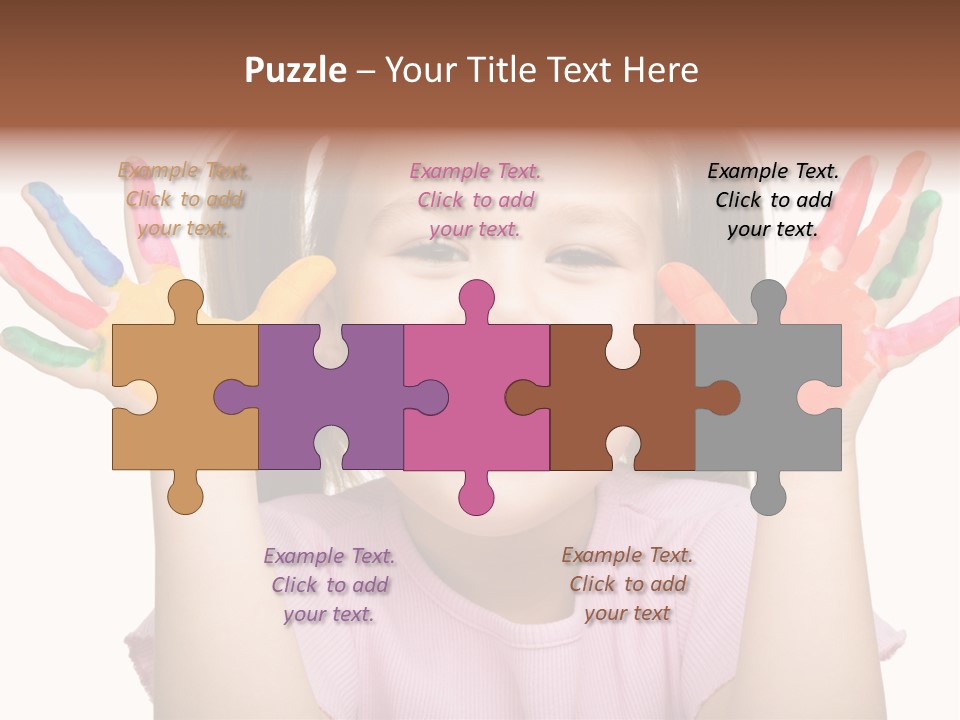 Watercolor Cutout Girl PowerPoint Template