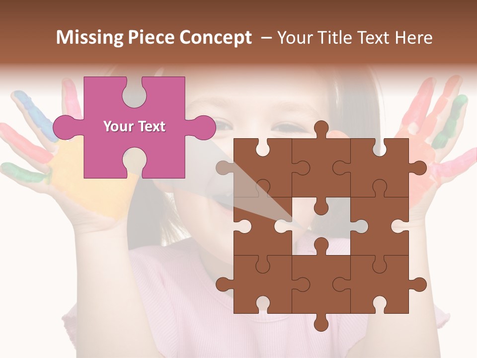 Watercolor Cutout Girl PowerPoint Template