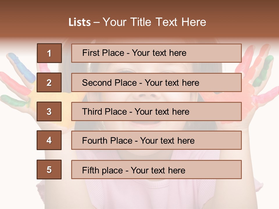 Watercolor Cutout Girl PowerPoint Template