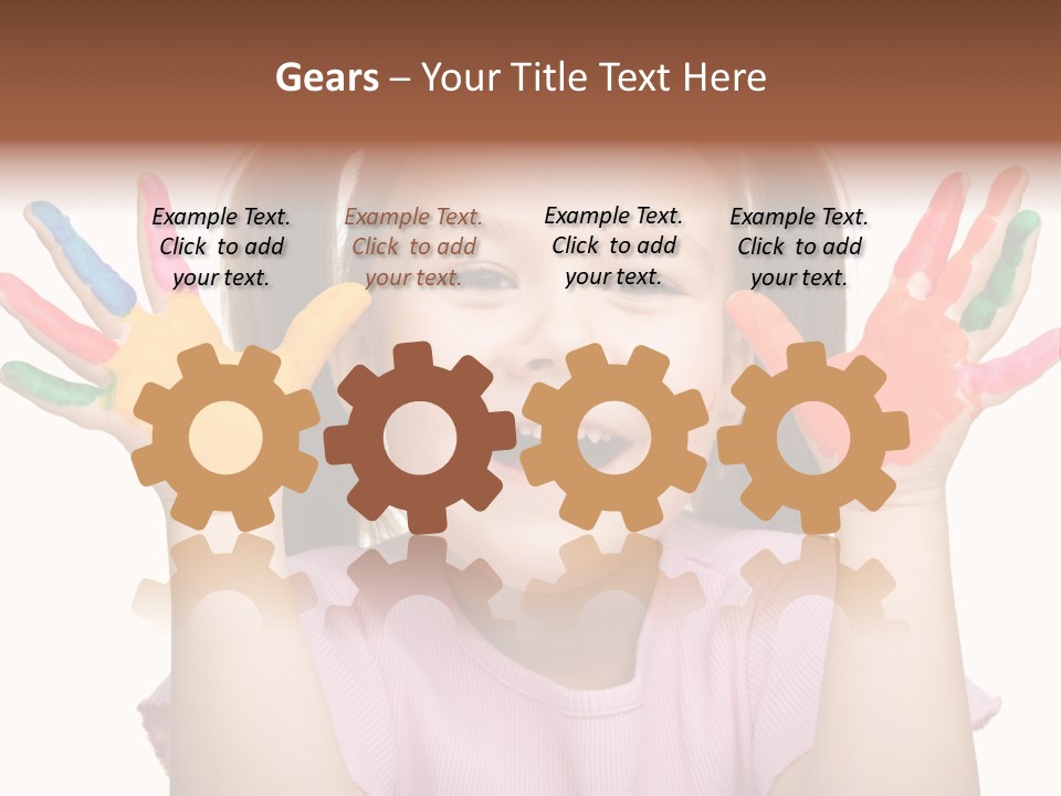 Watercolor Cutout Girl PowerPoint Template