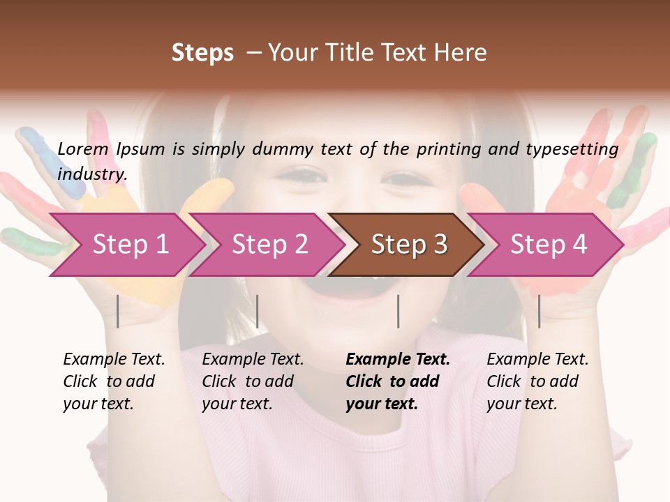 Watercolor Cutout Girl PowerPoint Template