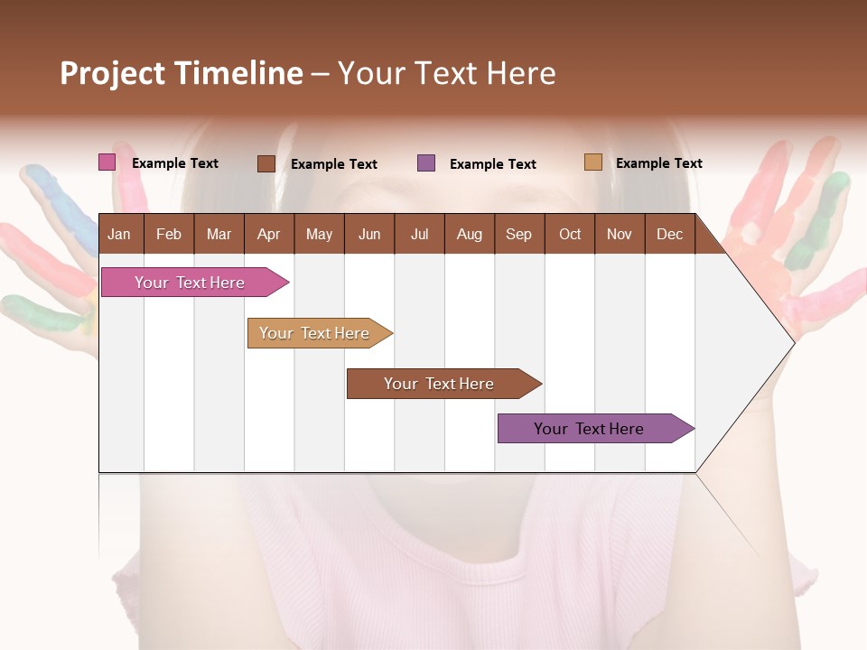 Watercolor Cutout Girl PowerPoint Template