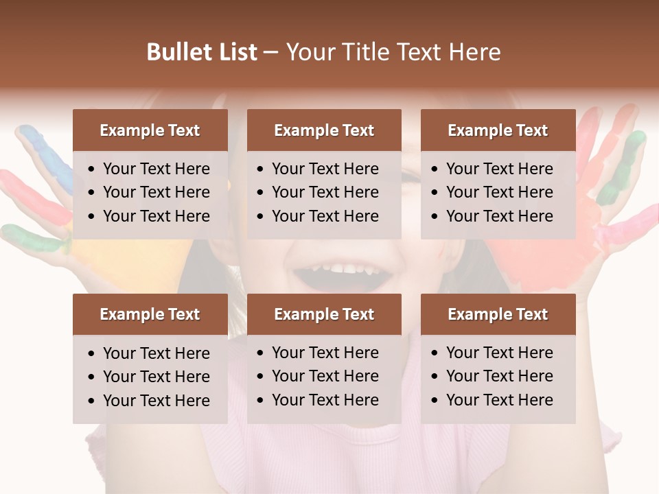 Watercolor Cutout Girl PowerPoint Template