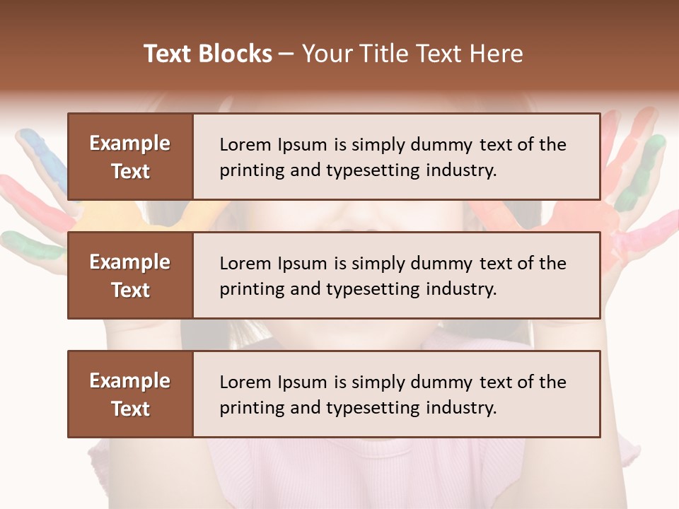 Watercolor Cutout Girl PowerPoint Template