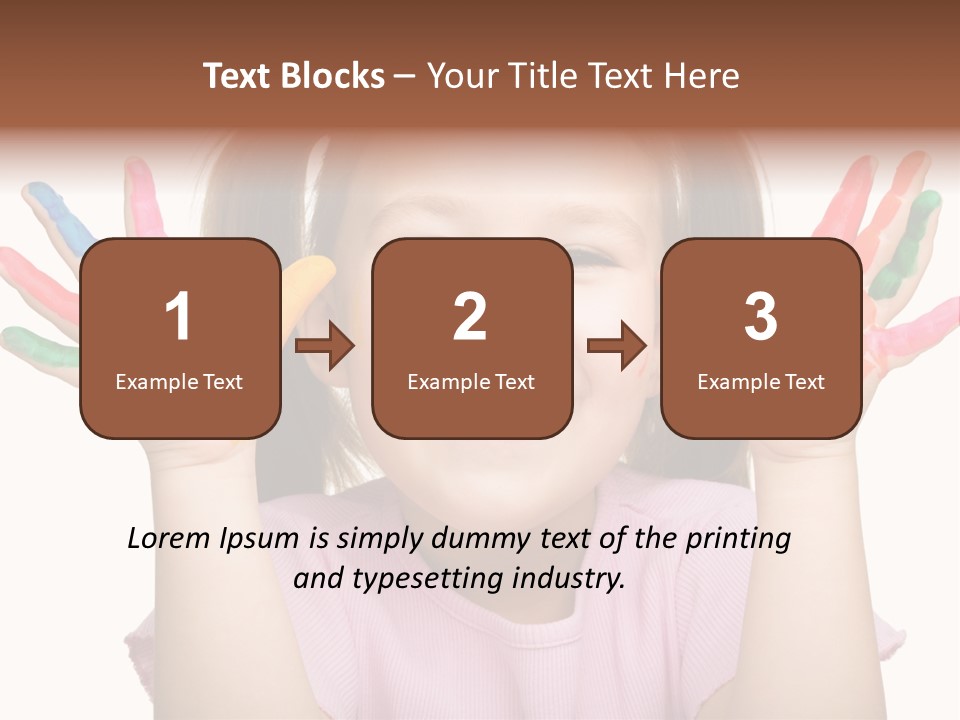 Watercolor Cutout Girl PowerPoint Template