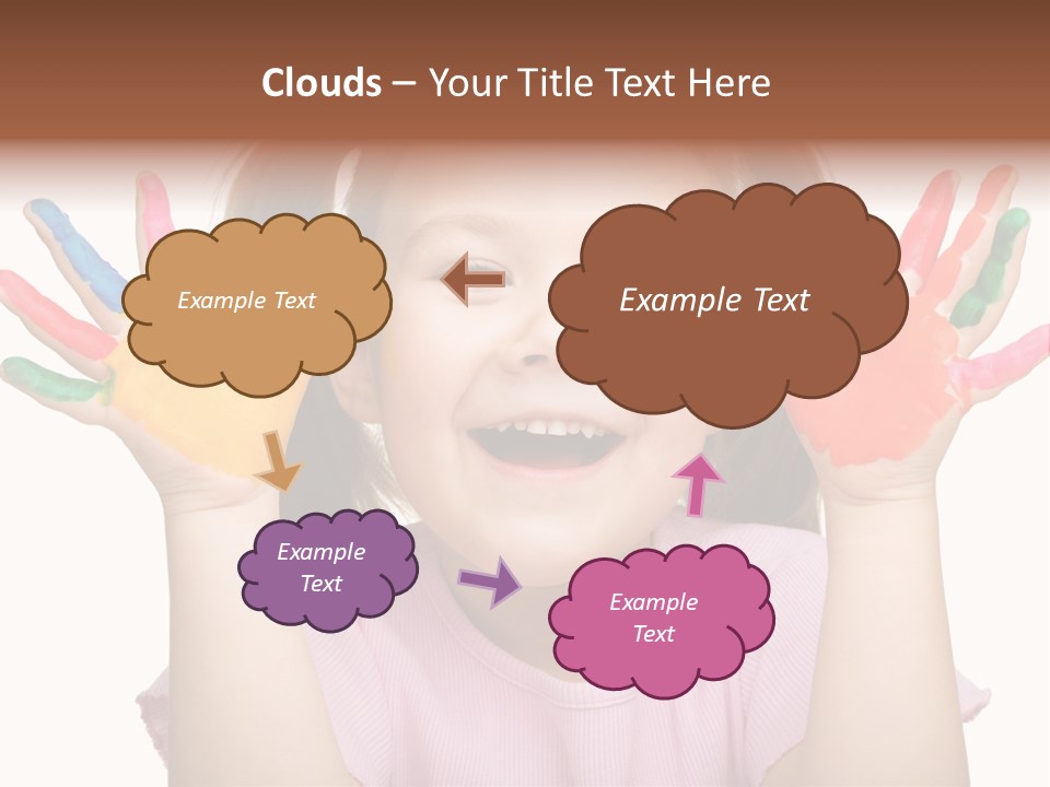 Watercolor Cutout Girl PowerPoint Template